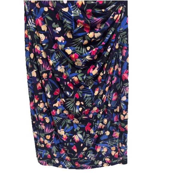 Lauren Ralph Lauren Women's Floral Faux Wrap Dress Peasant Size 6 - Picture 4 of 7